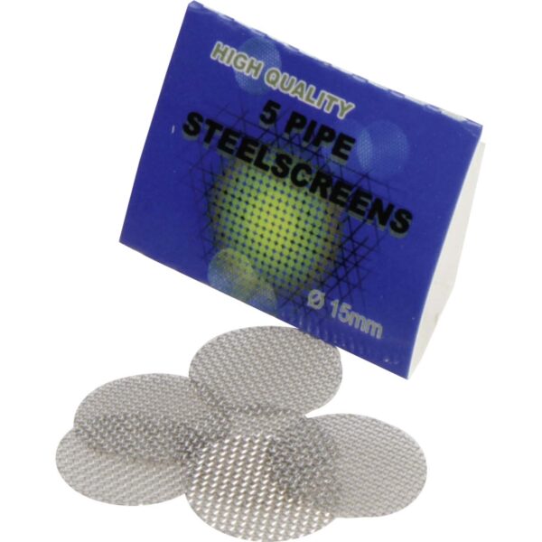 Black Leaf Stainless Steel Screens, sitká kovové, 5ks Ø 15mm