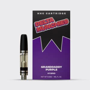 Delta Munchies Granddaddy Purple 1000mg HHC, Vape cartridge, 1ml