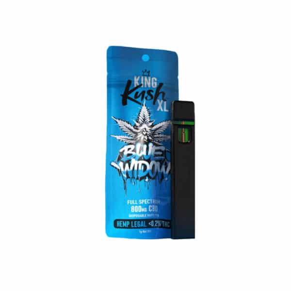 Kush Vape King Kush XL 800mg CBD fullspectrum Disposable Vape pen, Blue Widow, 1ml