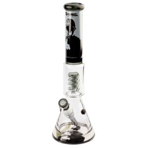 G-Rollz Glass Bong | Banksy's Graffiti 'Rude Copper' | Spiral Percolator Beaker H:41cm - Ø:50mm - Image 2